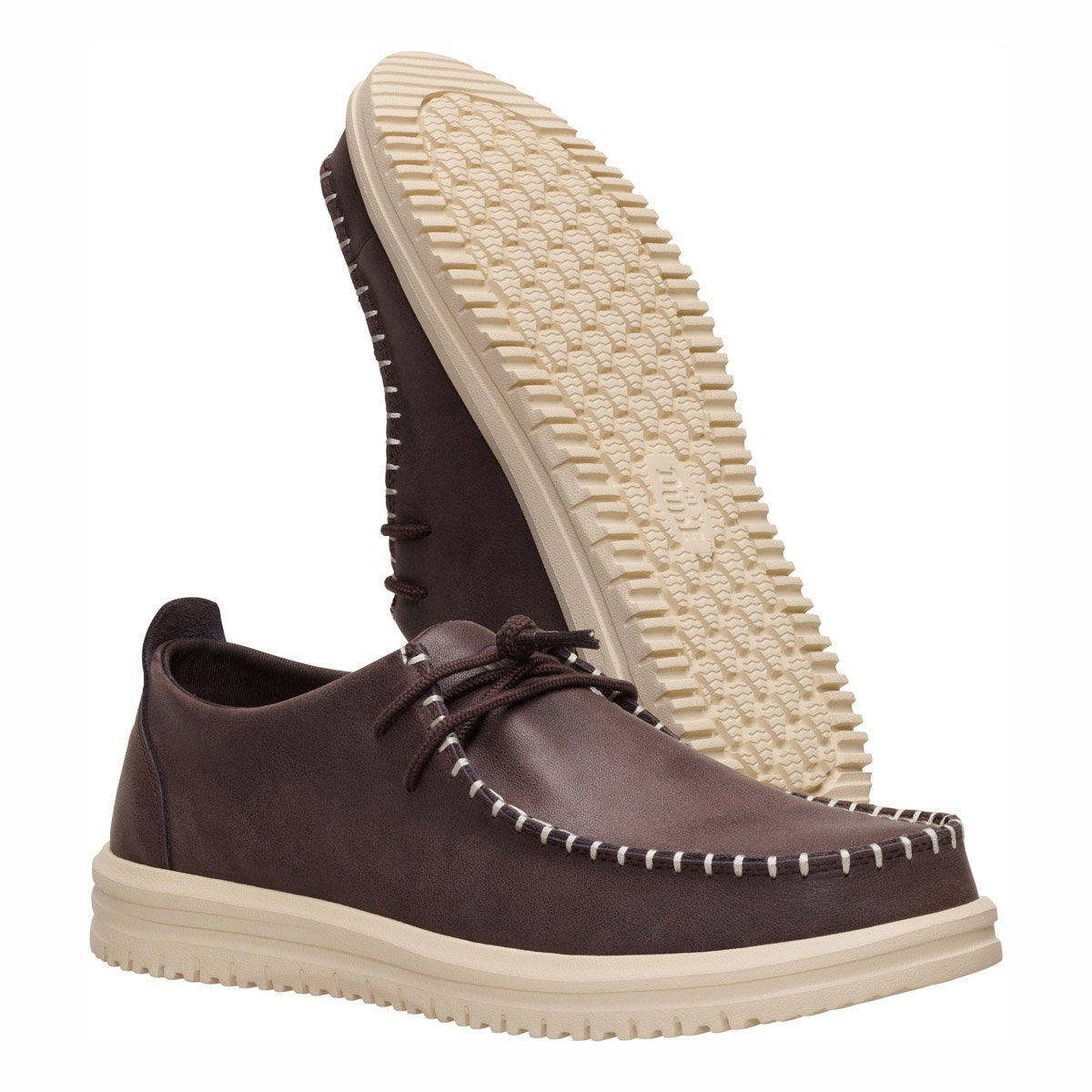 HEY DUDE WALLY NXT MOC LEATHER HD.44352 114 pelle+moro 2IX
