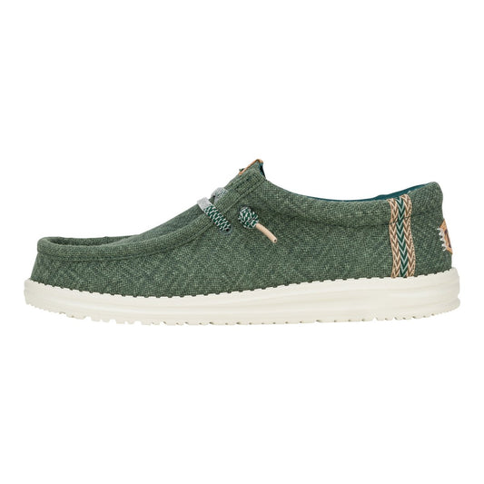 HEY DUDE 43085 WALLY JUTE 778 tela+verde 336