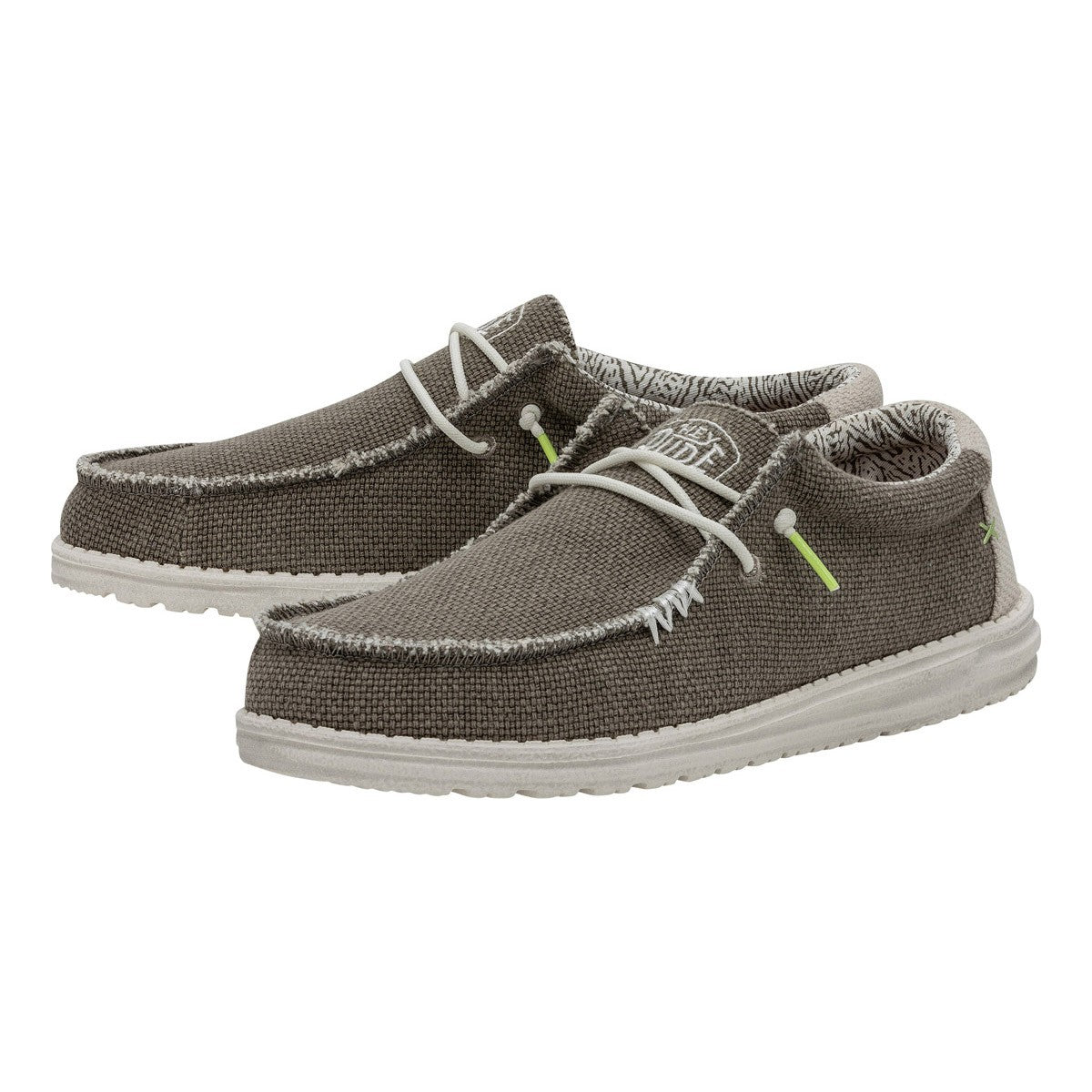 HEY DUDE 40003 WALLY BRAIDED 778 tela+grigio 2BS