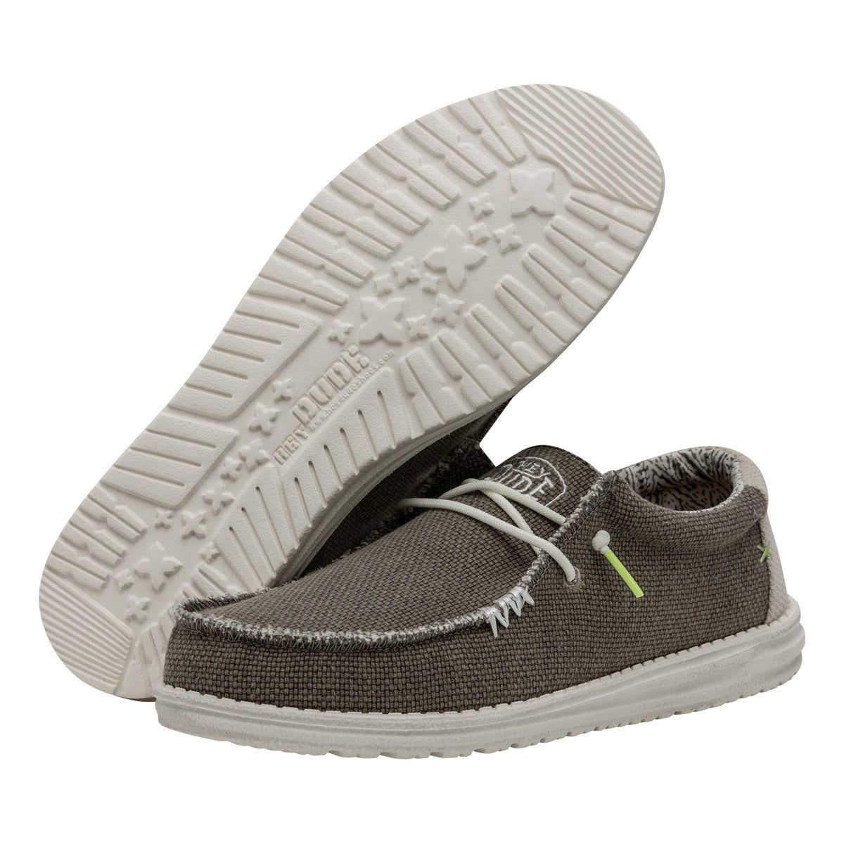 HEY DUDE 40003 WALLY BRAIDED 778 tela+grigio 2BS