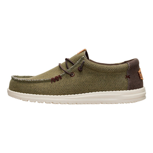 HEY DUDE 40003 WALLY BRAIDED 778 tela+verde 3CI