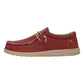 HEY DUDE 40003 WALLY BRAIDED 776 tela+rosso 6VP