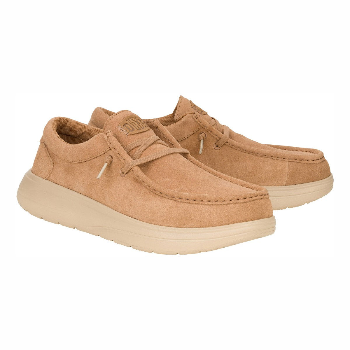 HEY DUDE WALLY COMF SUEDE HD.41975 334 scam+cuoio 2IW