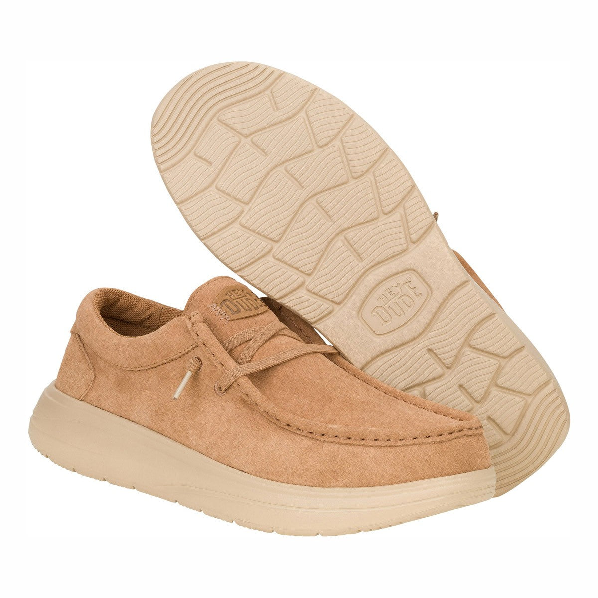 HEY DUDE WALLY COMF SUEDE HD.41975 334 scam+cuoio 2IW