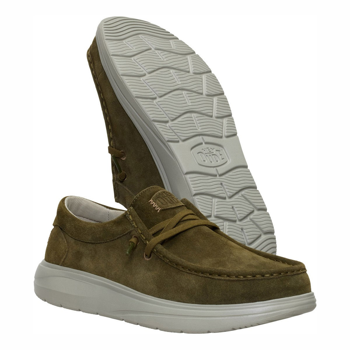 HEY DUDE WALLY COMF SUEDE HD.41975 338 scam+verde 3AF