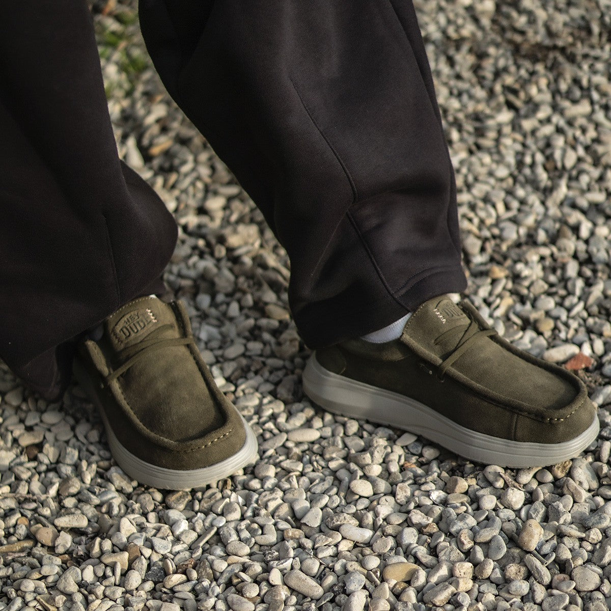 HEY DUDE WALLY COMF SUEDE HD.41975 338 scam+verde 3AF