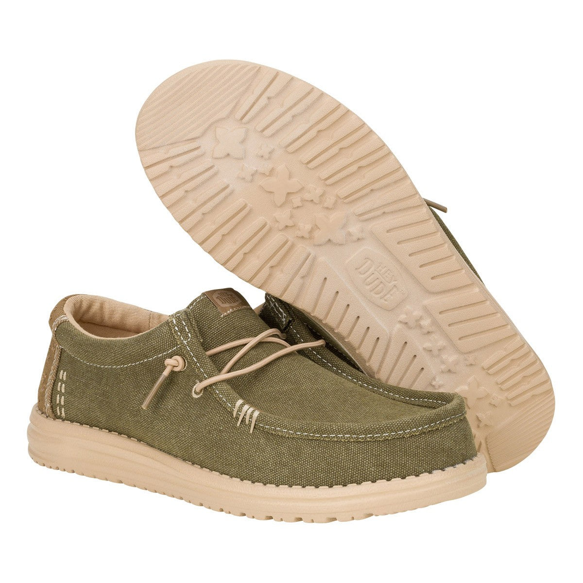 HEY DUDE HD.43084 WALLY WORKWEAR 778 tela+verde 3YT