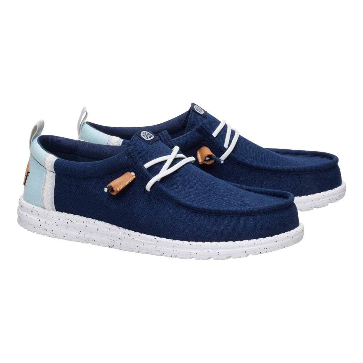 HEY DUDE 43086 WALLY SUMMER LINEN 775 tela+blu 4UX