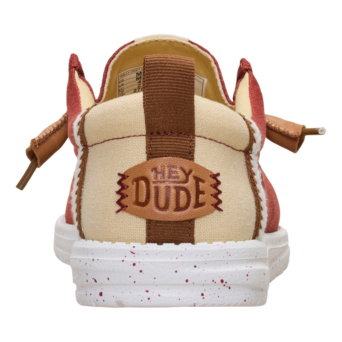 HEY DUDE 43086 WALLY SUMMER LINEN 776 tela+rosso 7BI