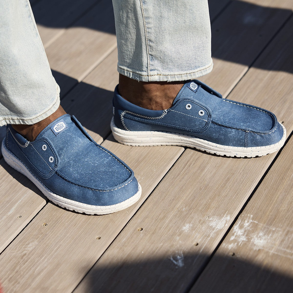 HEY DUDE HD.45141 WALLY CRU STRETCH CANVAS 775 tela+ette 4ZL