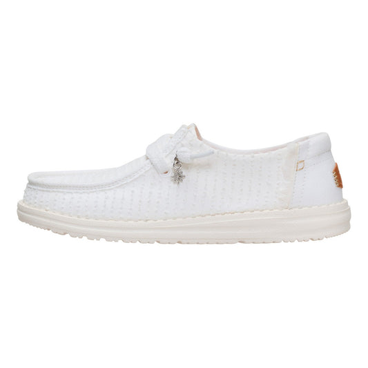 HEY DUDE 45203 WENDY FRAYED CANVAS 772 tela+bianco 1WQ