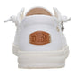 HEY DUDE 45203 WENDY FRAYED CANVAS 772 tela+bianco 1WQ