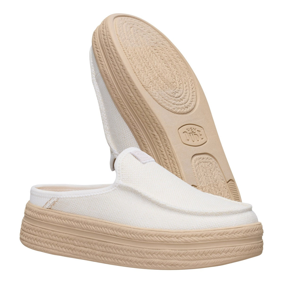 HEY DUDE 45228 AUSTIN LIFT ESPADRILLE WOVEN 772 tela+bianco 0LA