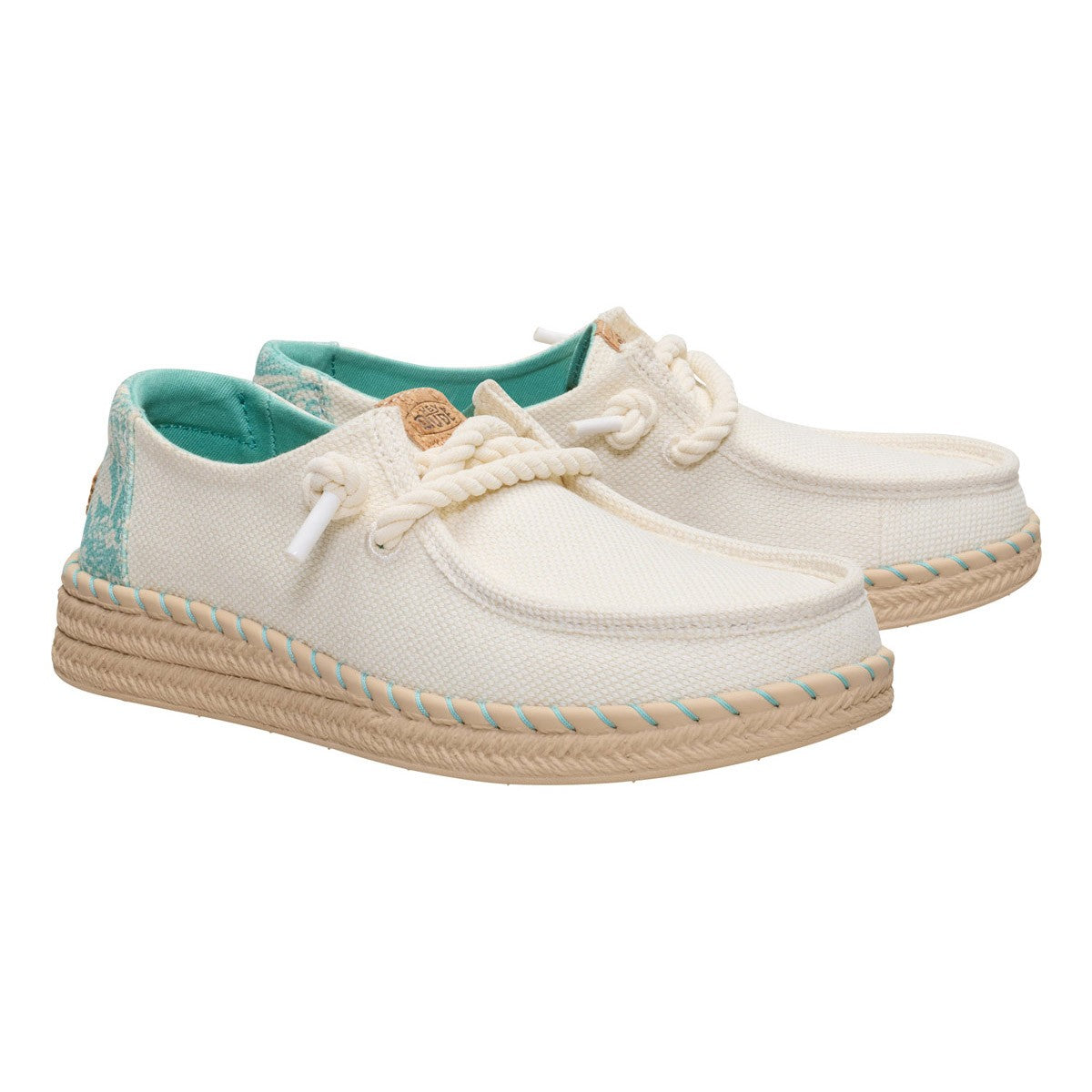 HEY DUDE 45237 WENDY ESPADRILLE HIBISCUS 772 tela+bianco 0NI