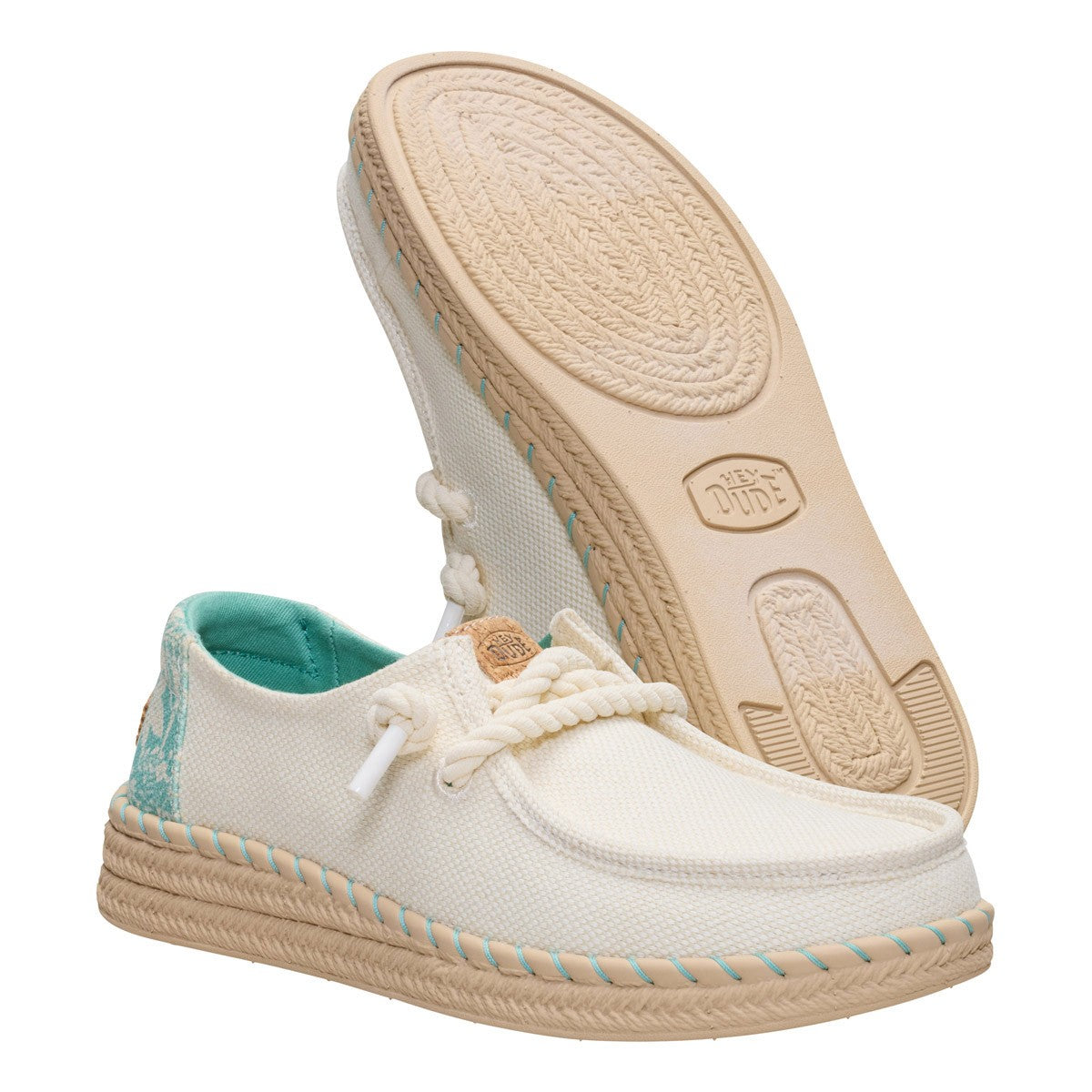 HEY DUDE 45237 WENDY ESPADRILLE HIBISCUS 772 tela+bianco 0NI