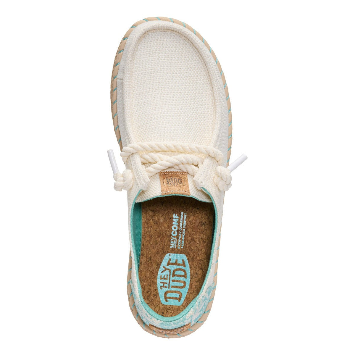 HEY DUDE 45237 WENDY ESPADRILLE HIBISCUS 772 tela+bianco 0NI