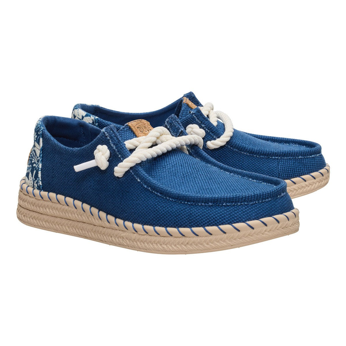HEY DUDE 45237 WENDY ESPADRILLE HIBISCUS 775 tela+blu 4ZL