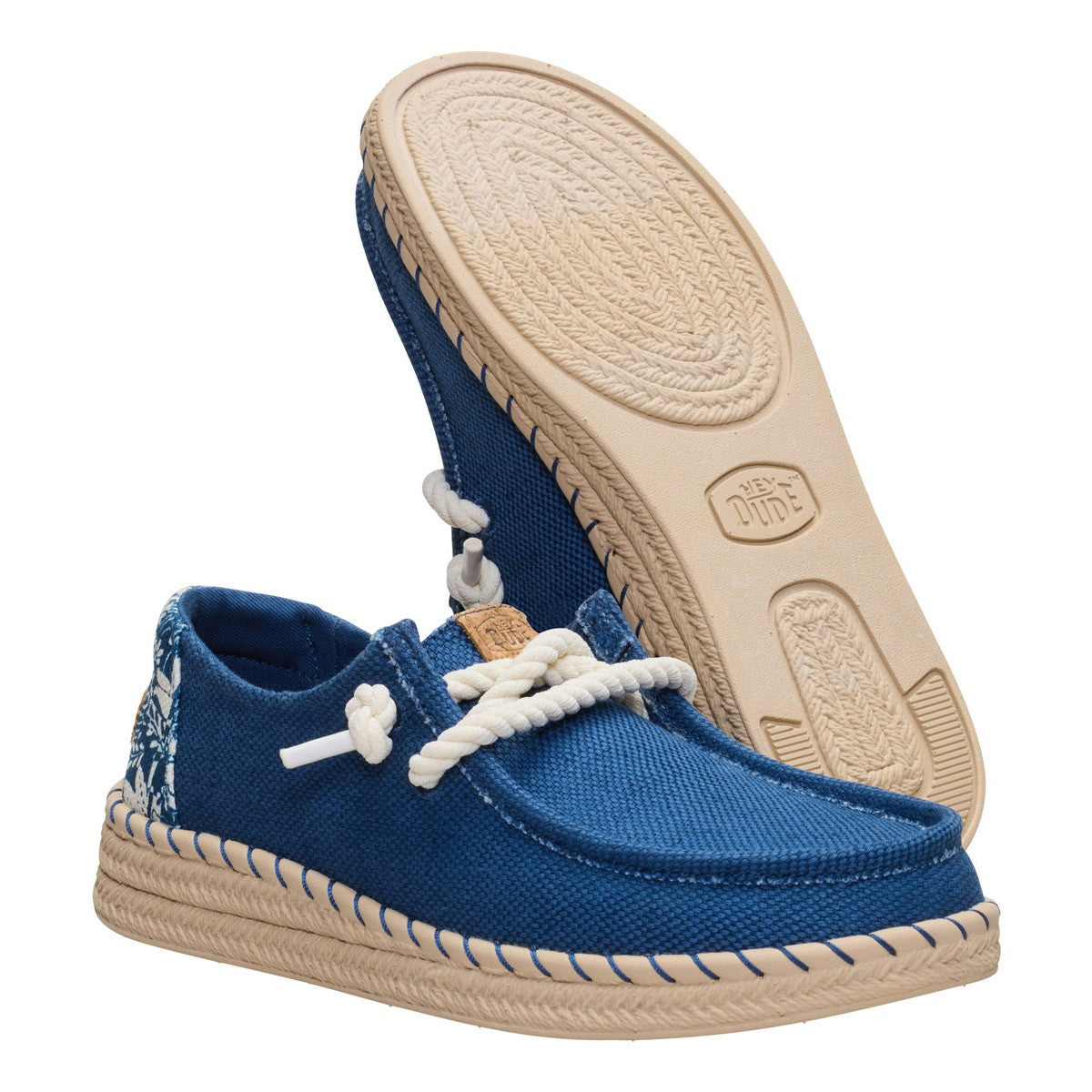 HEY DUDE 45237 WENDY ESPADRILLE HIBISCUS 775 tela+blu 4ZL