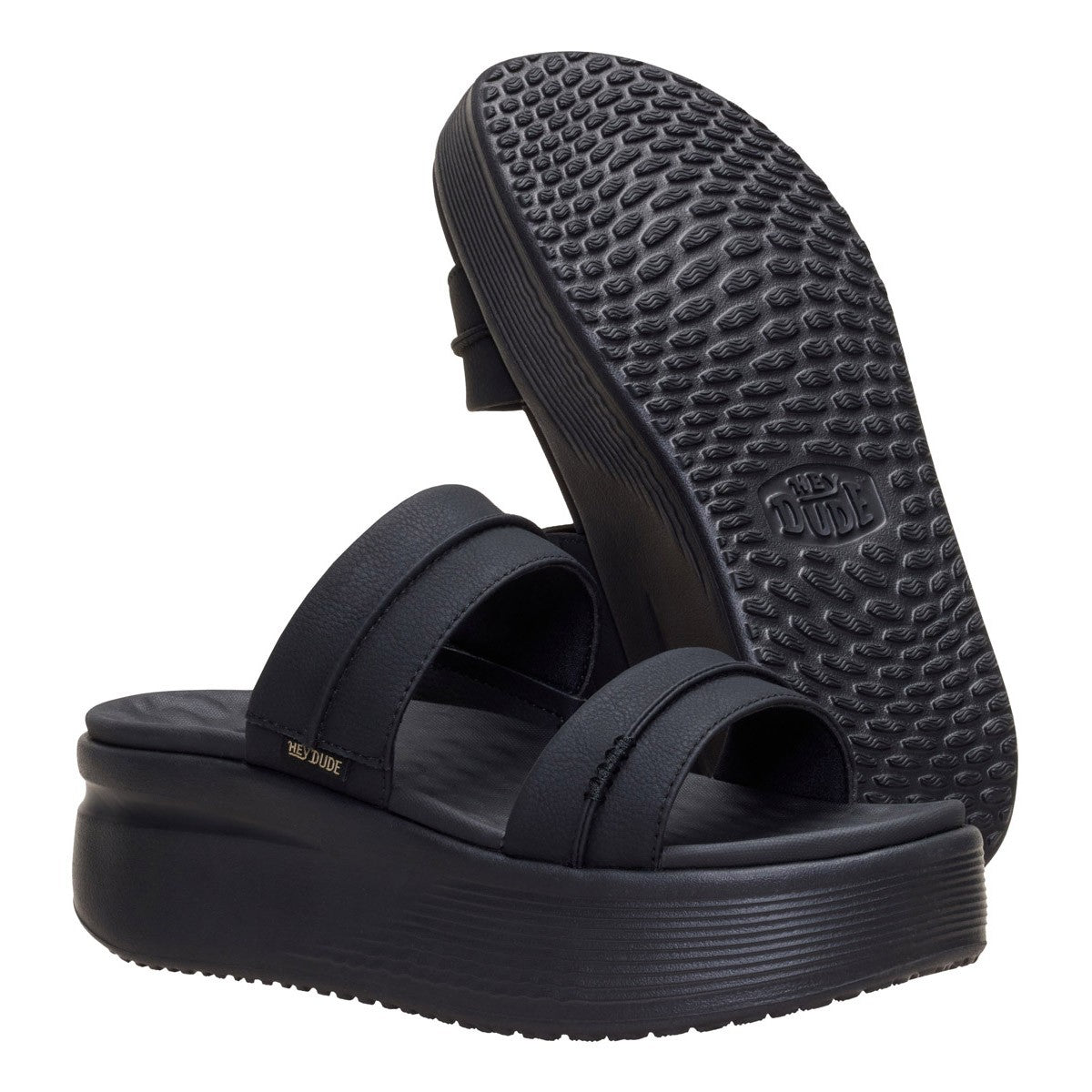 HEY DUDE 45256 AUSTIN SLIDE CLASSIC 111 pelle+nero 060