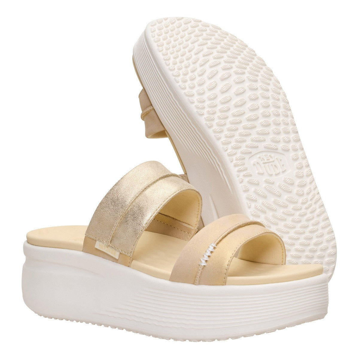 HEY DUDE 45256 AUSTIN SLIDE CLASSIC 113 pelle+beige 9JU