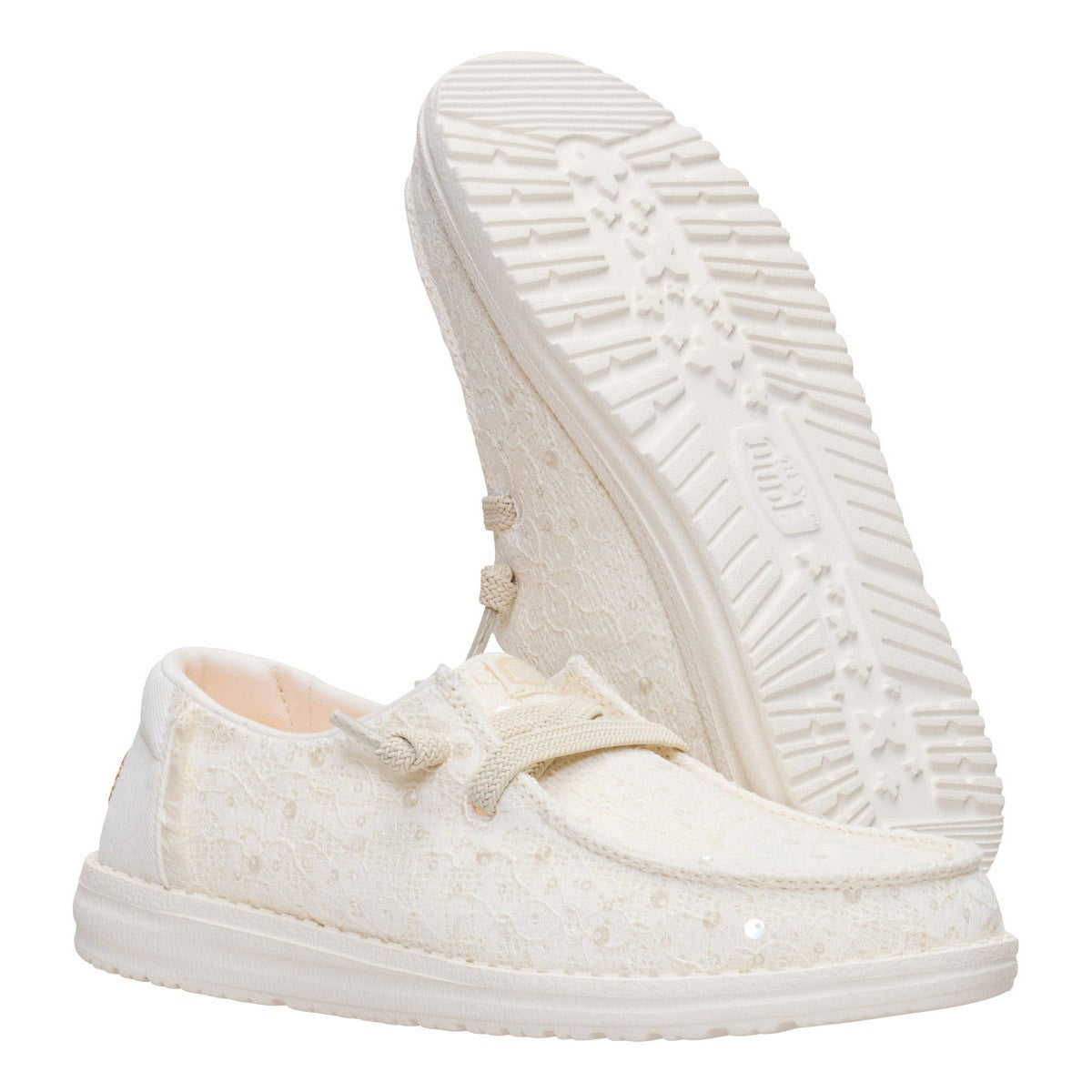 HEY DUDE 45478 WENDY SEQUIN LACE 772 tela+bianco 105