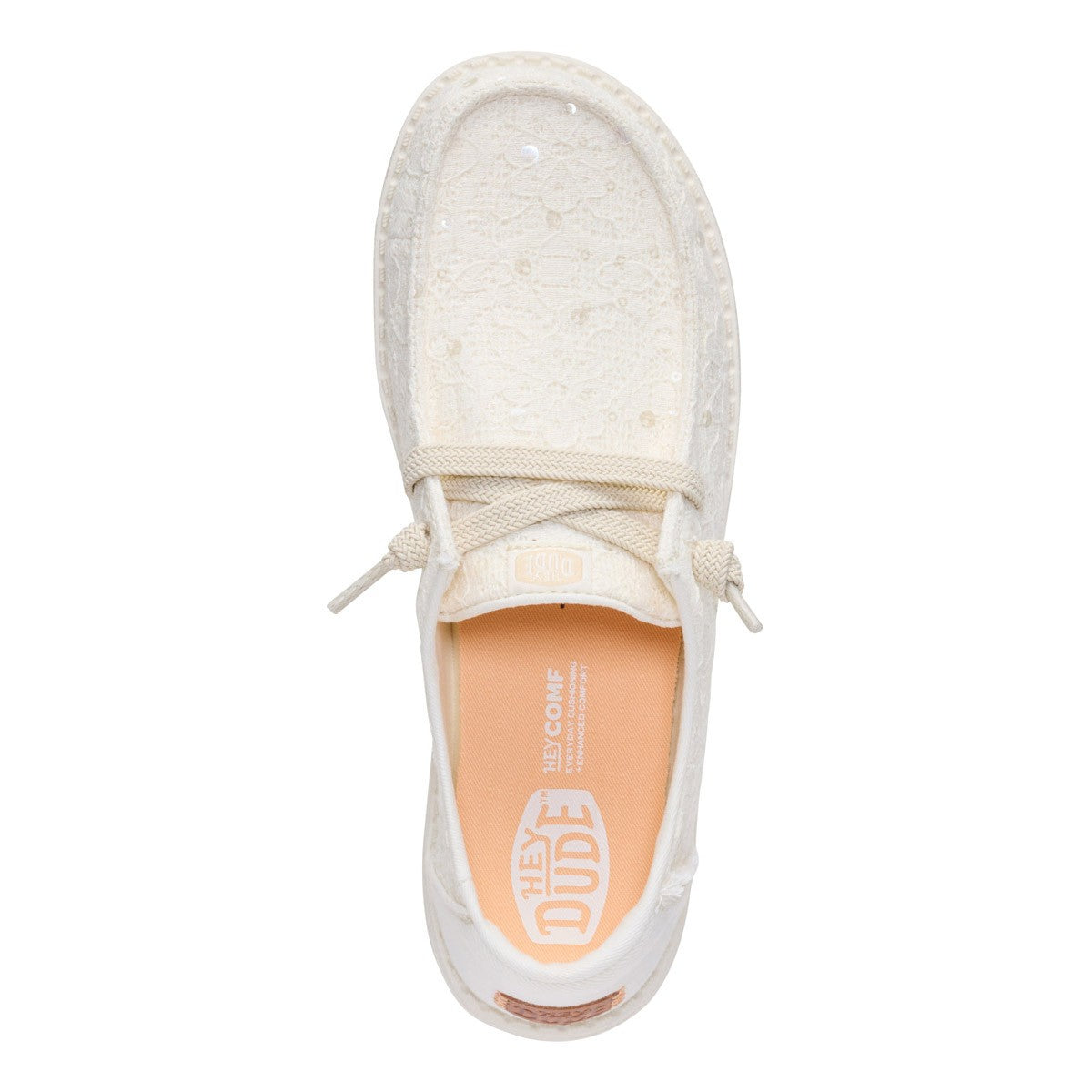 HEY DUDE 45478 WENDY SEQUIN LACE 772 tela+bianco 105