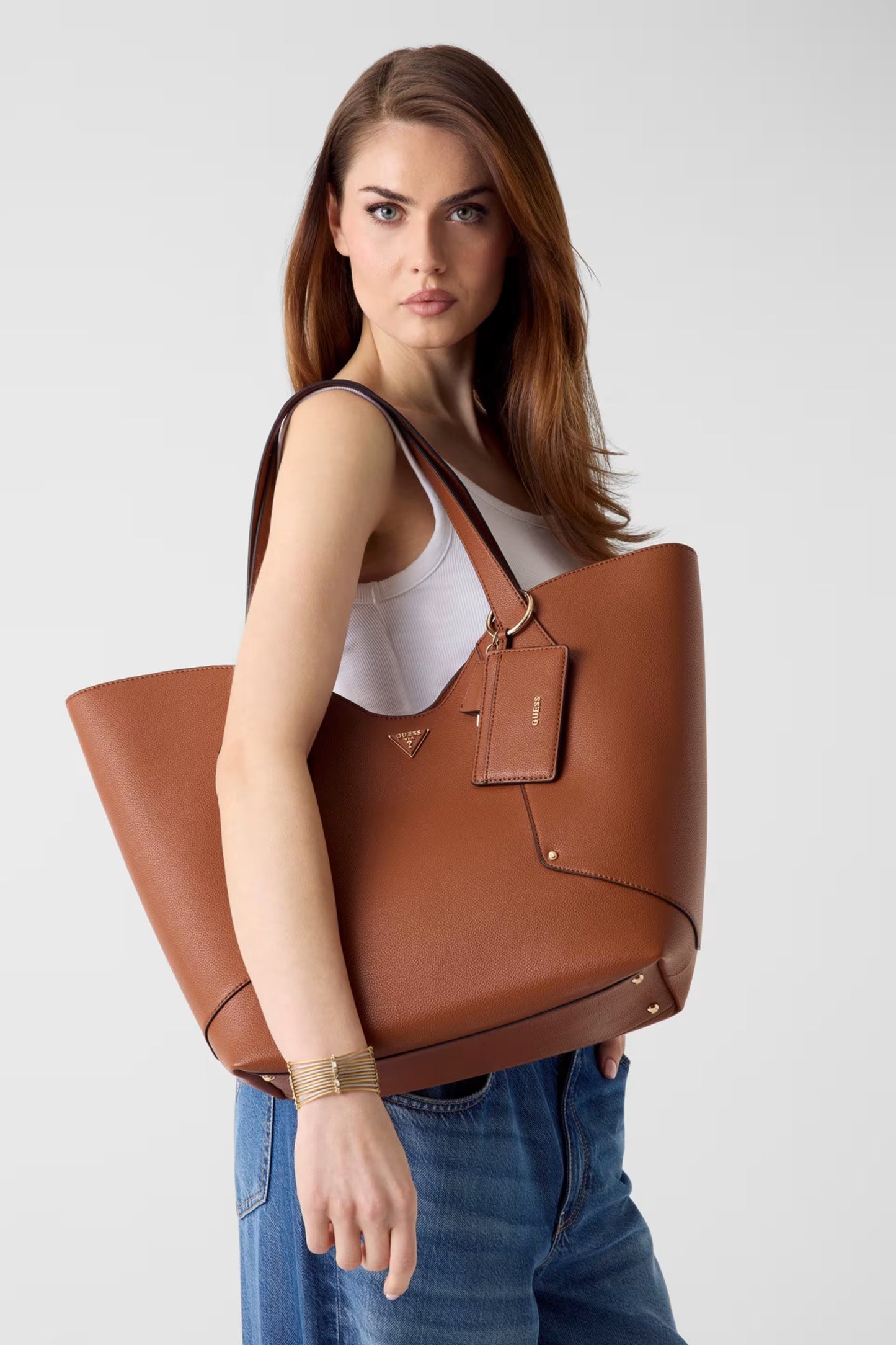 GUESS HWBG99 14240 DARCY 114 pelle+marr COGNAC
