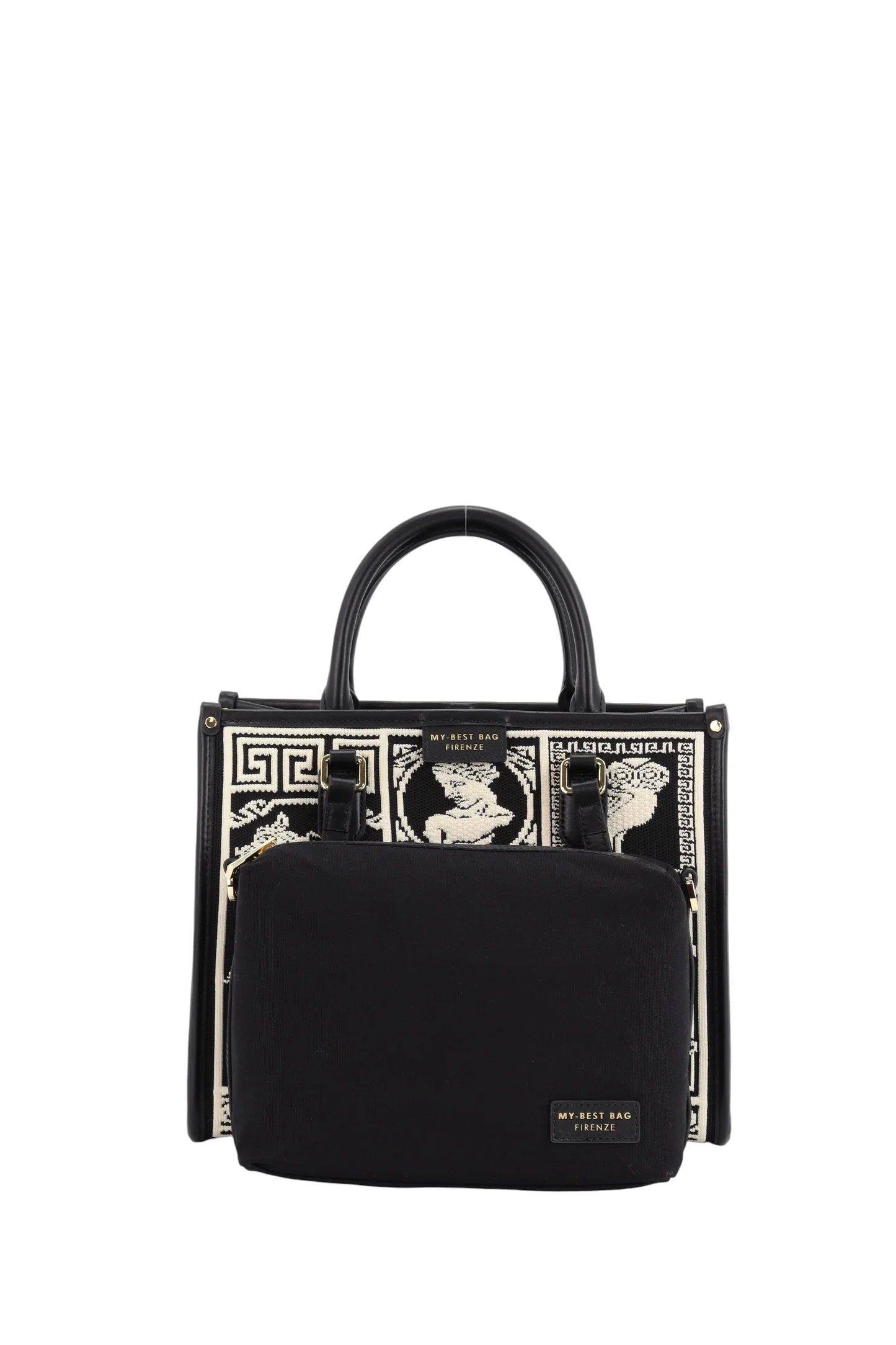 MY BEST BAG S1-MYB-2014 771 tela+nero BLACK WHITE