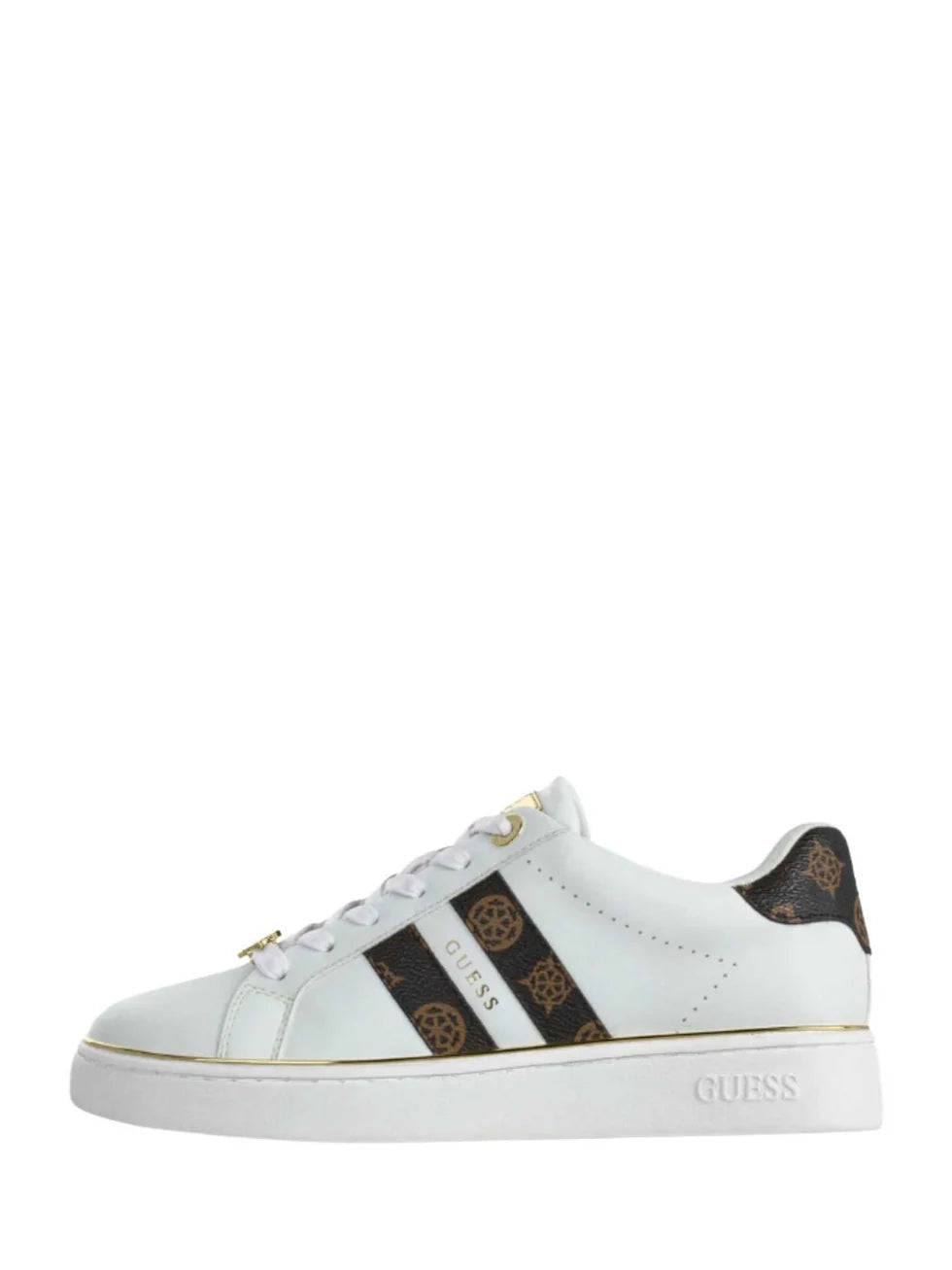 GUESS FLTBRL ELE12 BARLIE 112 pelle+bianco-moro