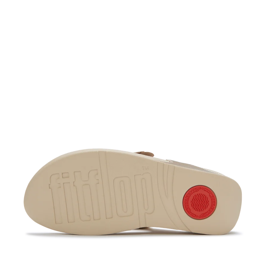 FITFLOP A4N LULU TOE POST - PETALS 118 pelle+platino