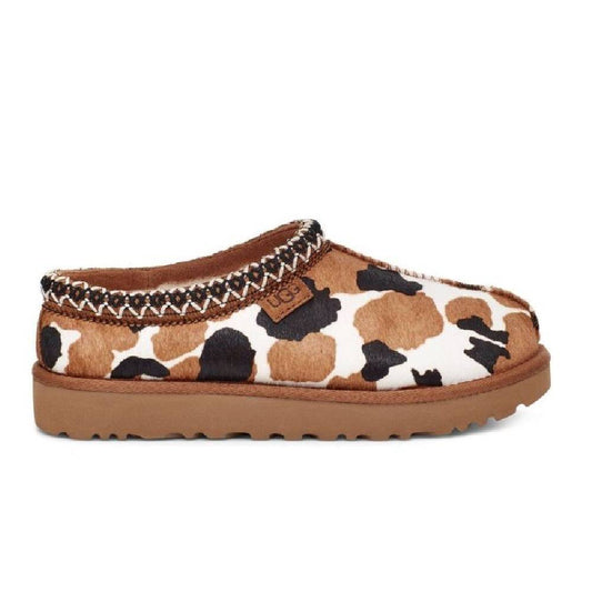 UGG 1120917 TASMAN COW PRINT CHESTNUT