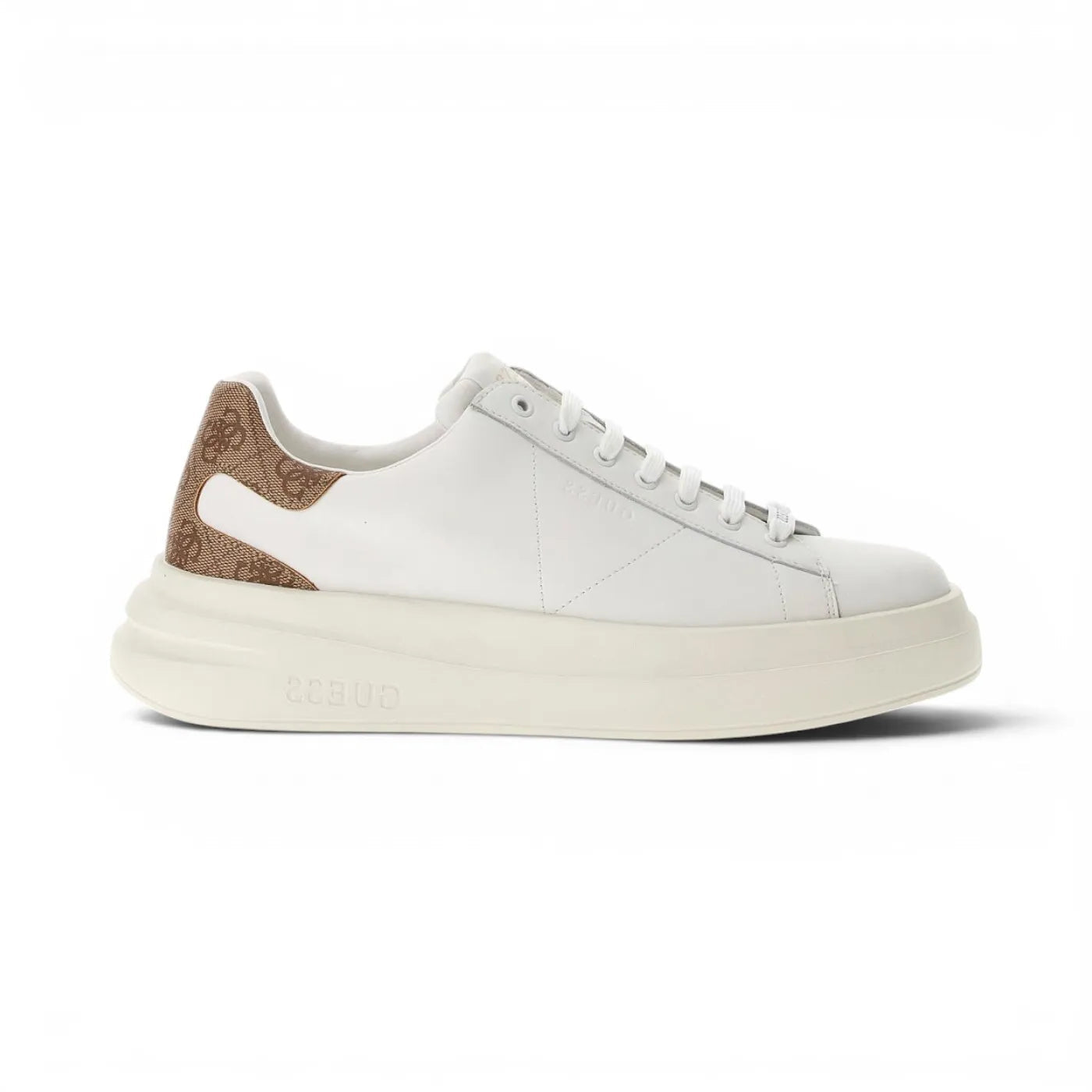GUESS FMPVIB LEA12 ELBA 112 pelle+bianco-beige