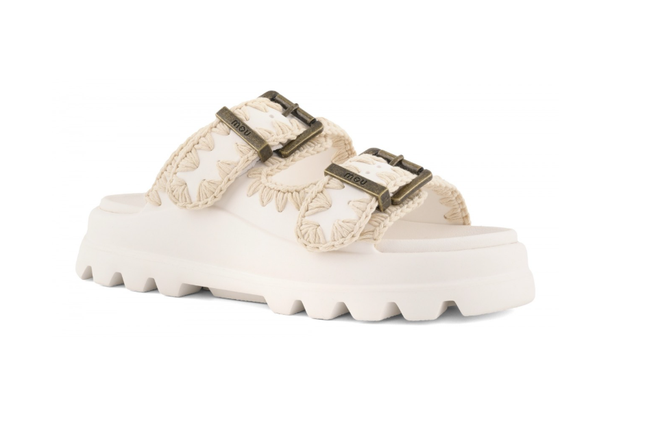 MOU 661001N EVA ONE-PIECE SLIDE TWO-BUCKLE 552 sint+bianco WHI
