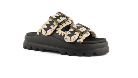 MOU 661001N EVA ONE-PIECE SLIDE TWO-BUCKLE 551 sint+nero BKWH