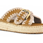 MOU 641003A JUTE SANDAL 334 scam+cuoio COG