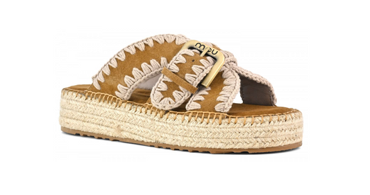 MOU 641003A JUTE SANDAL 334 scam+cuoio COG