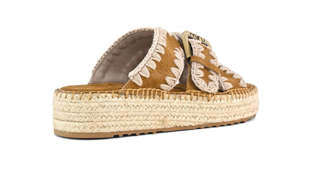 MOU 641003A JUTE SANDAL 334 scam+cuoio COG