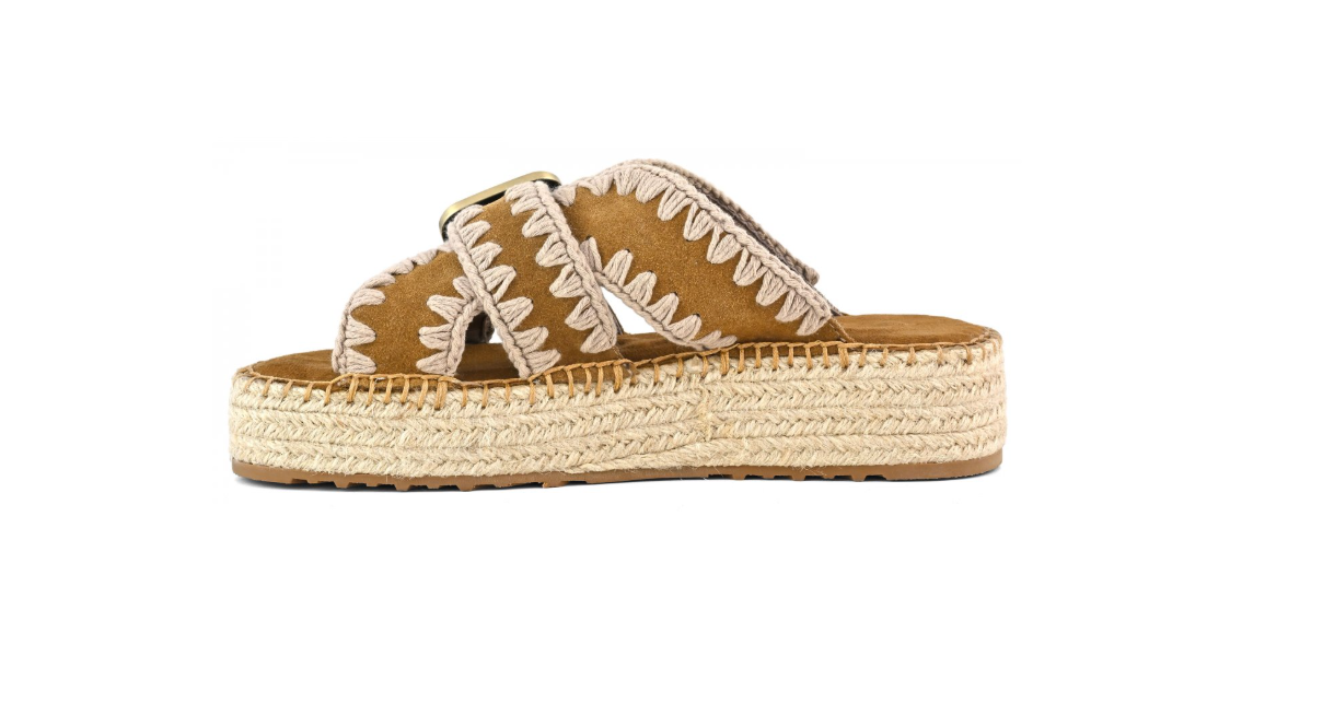 MOU 641003A JUTE SANDAL 334 scam+cuoio COG