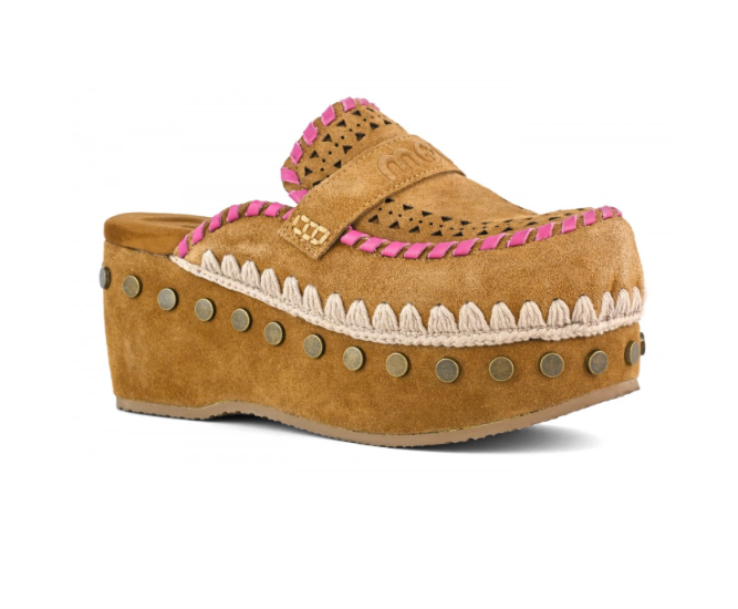 MOU 611004A CLOG LEATHER OVERSTITCHING 334 scam+marr COG