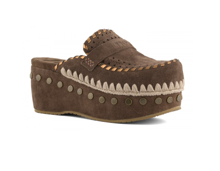 MOU 611004A CLOG LEATHER OVERSTITCHING 334 scam+moro DPB