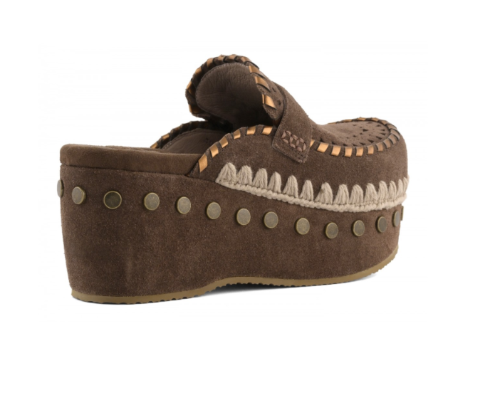 MOU 611004A CLOG LEATHER OVERSTITCHING 334 scam+moro DPB