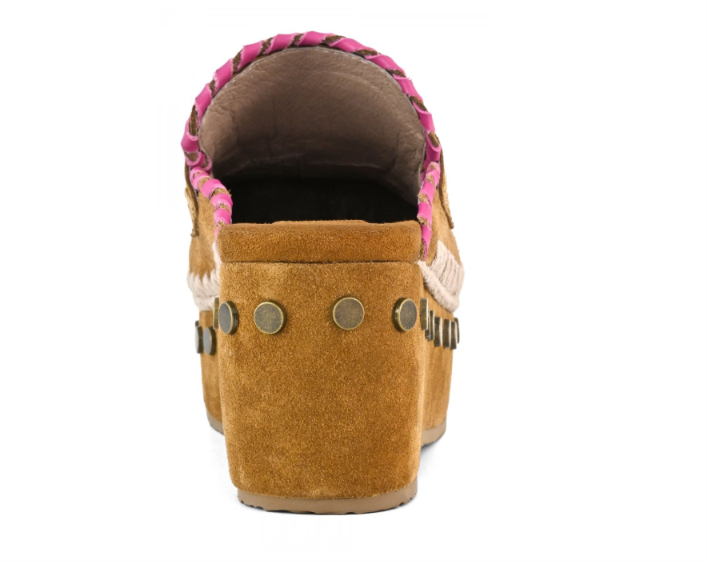 MOU 611004A CLOG LEATHER OVERSTITCHING 334 scam+marr COG