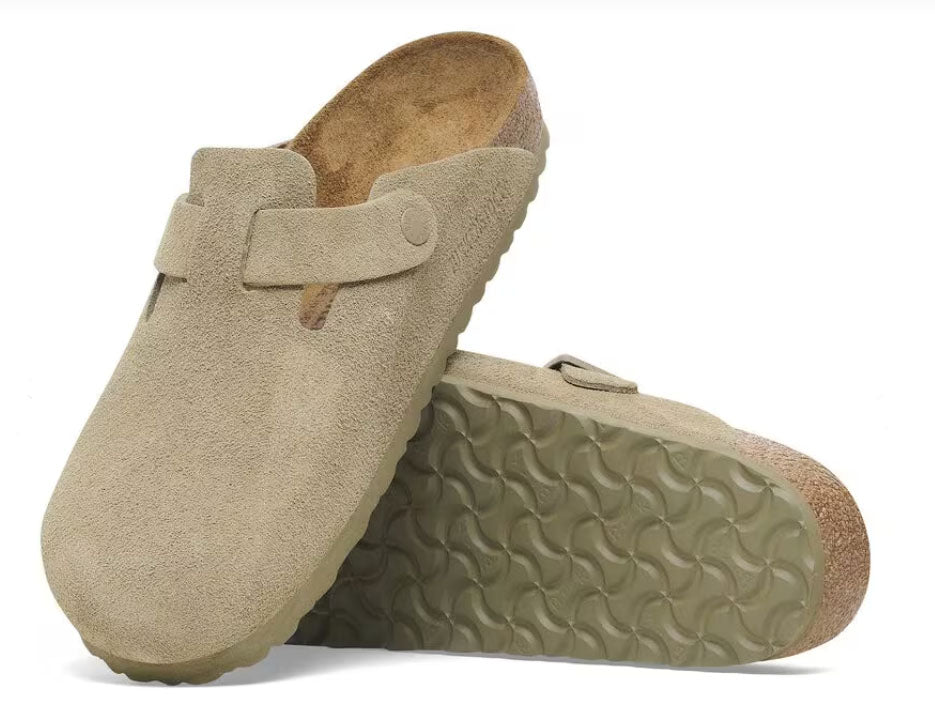 BIRKENSTOCK BOSTON SUEDE 338 scam+verde 1025844