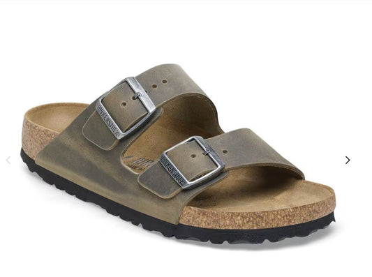 BIRKENSTOCK ARIZONA OILED LEATHER 228 nabuk+verde 1027039