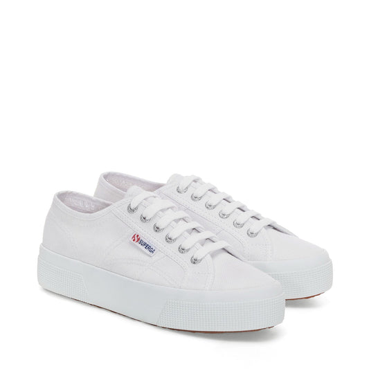 SUPERGA S21384W 2740-PLATFORM 772 tela+bianco 901