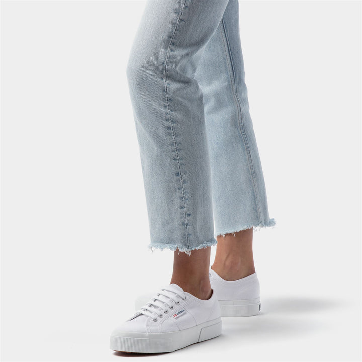 SUPERGA S21384W 2740-PLATFORM 772 tela+bianco 901