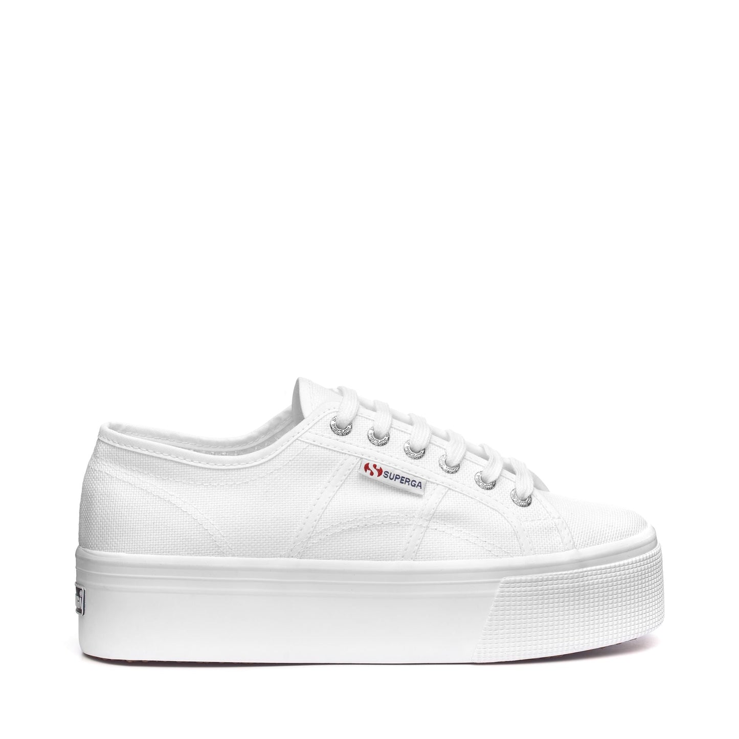 SUPERGA S9111LW 2790-PLATFORM 772 tela+bianco 901