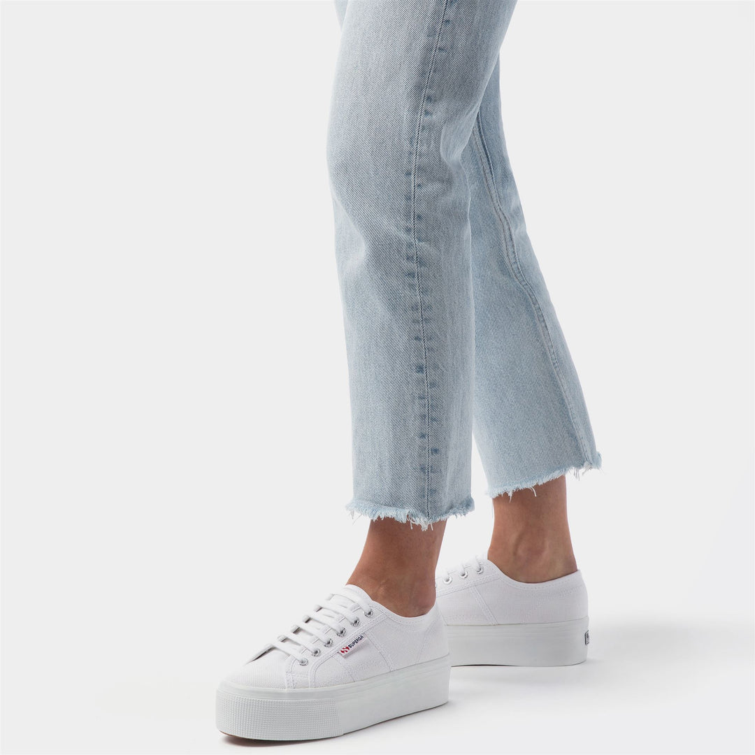 SUPERGA S9111LW 2790-PLATFORM 772 tela+bianco 901