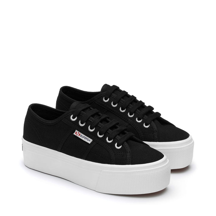 SUPERGA S9111LW 2790-PLATFORM 771 tela+nero F83