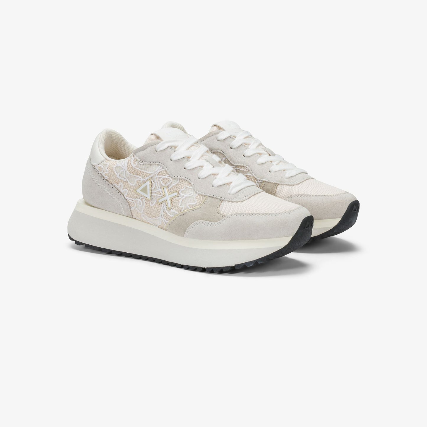 SUN68 Z36211 BIG ALLY FLOWER MESH 332 scam+bianco 31